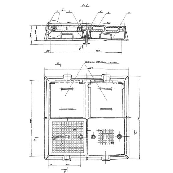 Большое фото товара - Люк канализационный (ТП 902-9-1). Вариант №1
