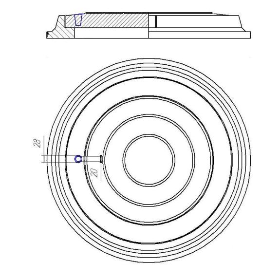 Большое фото товара - Люк полимерно-песчаный тип Т 15 т.. Вариант №2